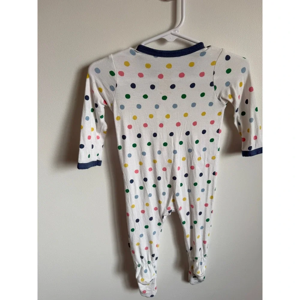Kyte Baby Bamboo Footie Sleeper Multi Color Polka Dot 3-6 Months